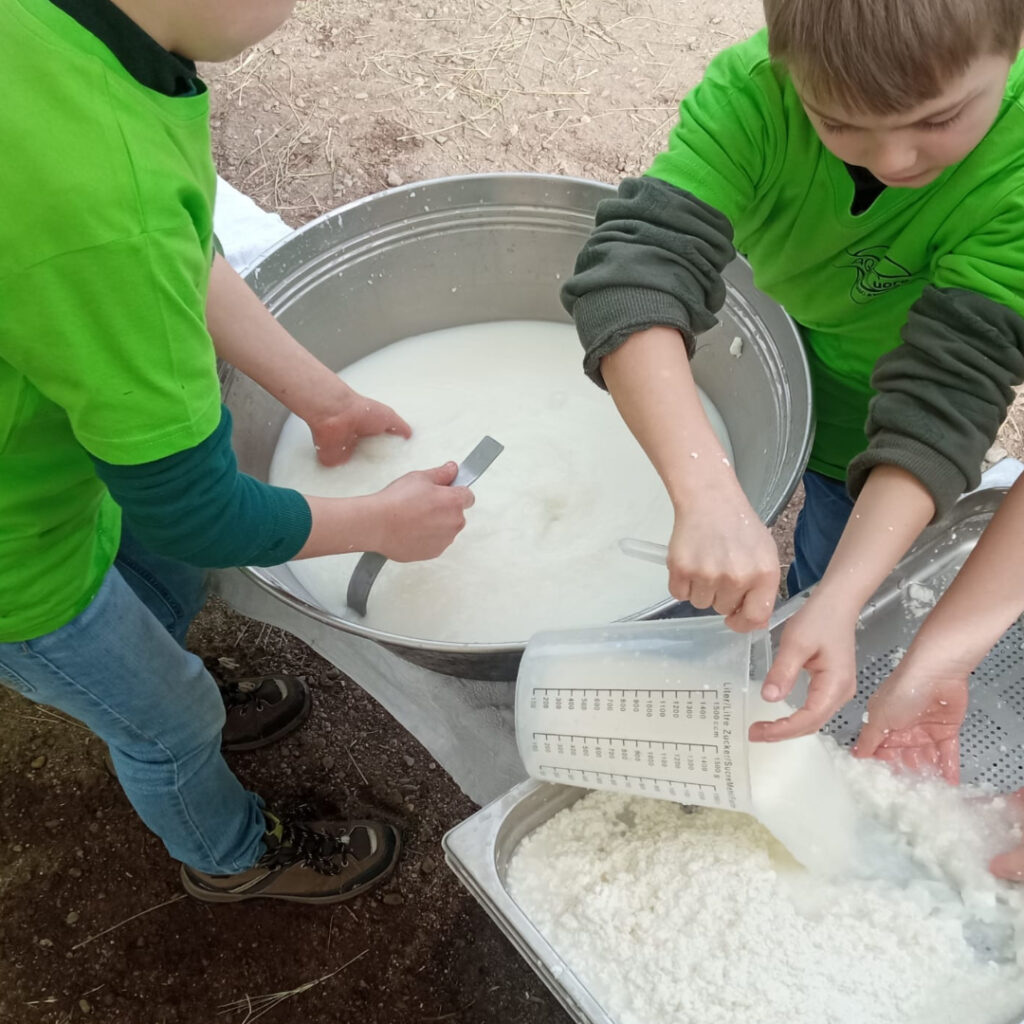 Agricuore laboratorio didattico la magia del latte